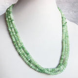Green Prehnite Grape Jade Necklace Natural Stone Beaded Choker Collar