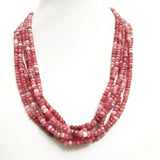Faceted Ruby Jade Necklace for Women Natural Stone Choker Jewelry