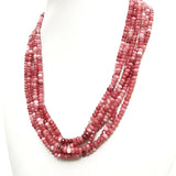 Faceted Ruby Jade Necklace for Women Natural Stone Choker Jewelry