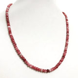 Faceted Ruby Jade Necklace for Women Natural Stone Choker Jewelry