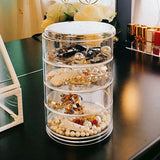 European Style Jewelry Storage Box Girls Earring Hairpin Organizer