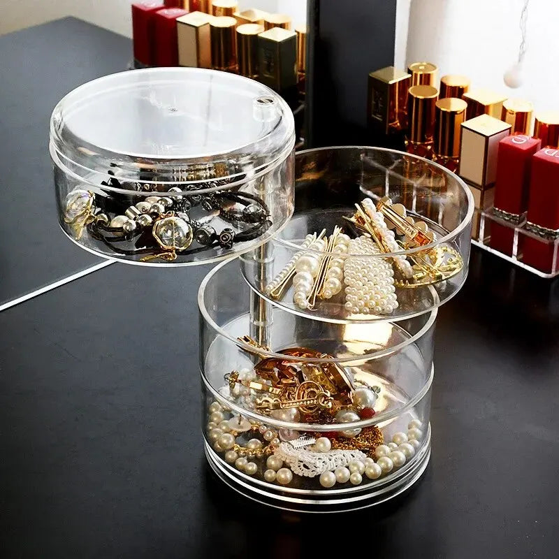 European Style Jewelry Storage Box Girls Earring Hairpin Organizer