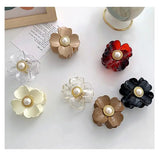 Small Acrylic Flower Hair Clip Claw Hair Claws Women Hairclaw Transparent