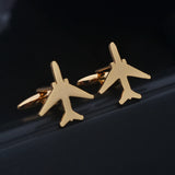 Stainless Steel Aircraft Cufflinks, Perfect Gift for Aircraft Enthusiasts