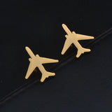 Stainless Steel Aircraft Cufflinks, Perfect Gift for Aircraft Enthusiasts