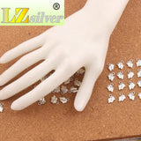 80Pcs Baby Feet Spacer Charm Beads Tibetan Silver Jewelry Finding L451