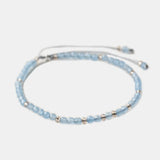 Natural Stone Beads Bracelet 925 Silver Adjustable Friendship String