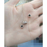 300pcs Silver Beads End Caps Tassels for Earrings DIY Crafts