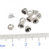 300pcs Silver Beads End Caps Tassels for Earrings DIY Crafts