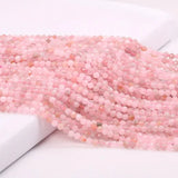 Pink Opal 2 3 4mm Natural Stone Loose Beads for Jewelry Making