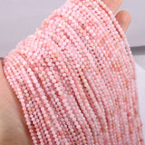 Pink Opal 2 3 4mm Natural Stone Loose Beads for Jewelry Making