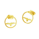 Small Bird Earring Studs Women Jewelry Girl