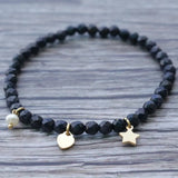 Small Sand Beads Stainless Steel Star Bracelet