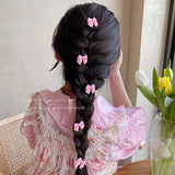 Peach Rose Hairpins Girl Hair Clips 5pcs