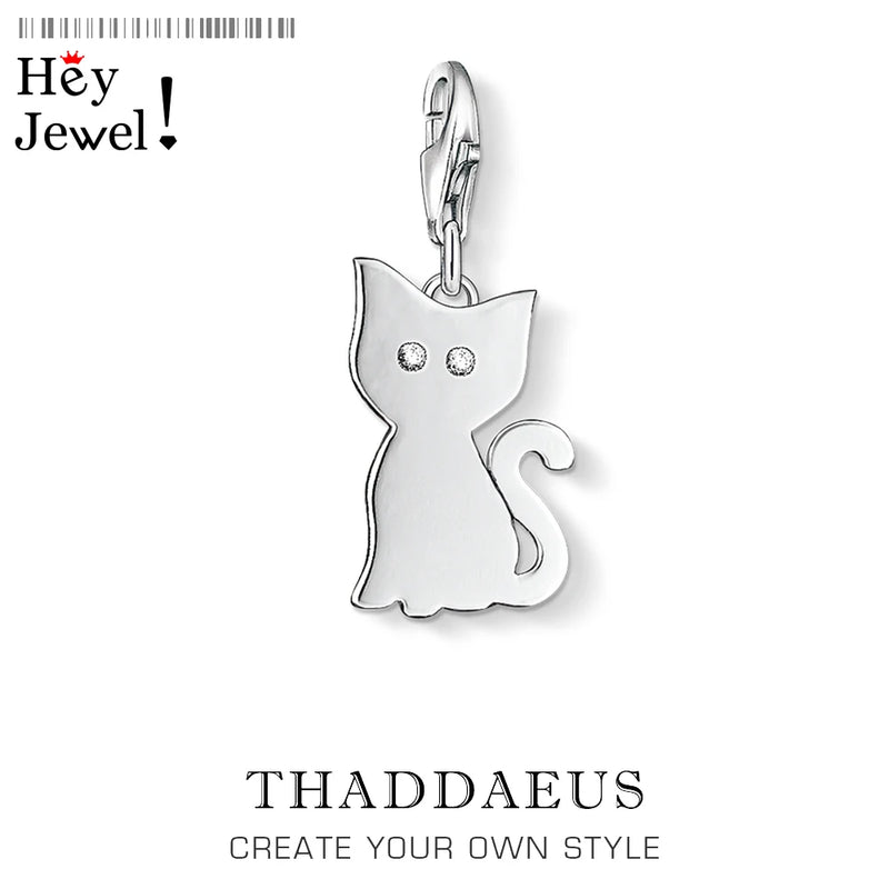 Small Cat Kitten Charm for DIY Bracelet Necklace Jewelry
