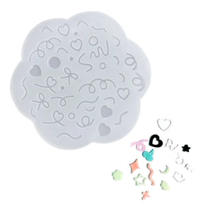 Quicksand Silicone Mold for Epoxy Resin Casting Pendant Jewelry Keychain