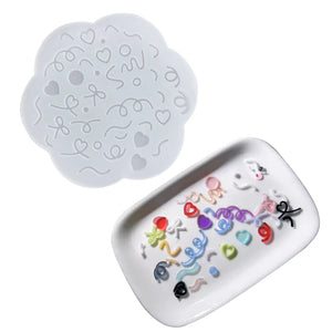 Quicksand Silicone Mold for Epoxy Resin Casting Pendant Jewelry Keychain