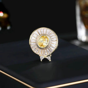 Zircon Inlaid Hat Women's Brooch Multi-purpose Pin