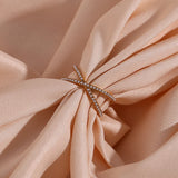 Dainty Pearl X Cross Shape Plated Finger Ring Stainless Steel