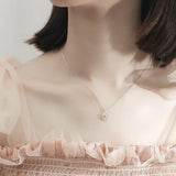 Daisy Necklace S925 Sterling Silver Flower Pendant Clavicle Chain