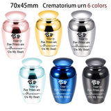 Peaceful Funeral Keepsake Urn Dog Paw Prints Cremation Urns