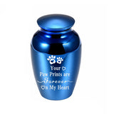 Peaceful Funeral Keepsake Urn Dog Paw Prints Cremation Urns
