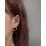 Geometric Diamond Earrings, 925 Sterling Silver, Light Luxury