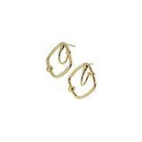 Geometric Diamond Earrings, 925 Sterling Silver, Light Luxury