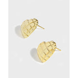 Light Luxury Rhombus Love Earrings 925 Sterling Silver Female Earrings