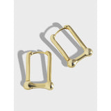 925 Silver Personalized Horseshoe Ear Studs