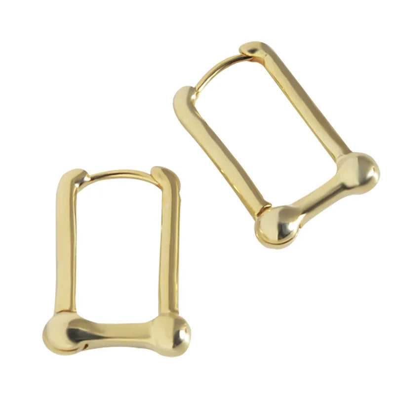 925 Silver Personalized Horseshoe Ear Studs