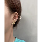 Zirconium Bears Earrings 925 Sterling Silver Female Earrings
