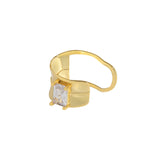 Zirconium Ear Clip 925 Sterling Silver Earrings