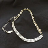 Flash Rhinestone Choker Necklace Hipster Women Jewelry