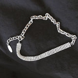 Flash Rhinestone Choker Necklace Hipster Women Jewelry