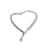 Flash Rhinestone Choker Necklace Hipster Women Jewelry