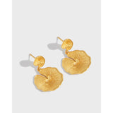 Geometric Lingzhi 925 Silver Earrings for Women