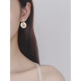 Geometric Lingzhi 925 Silver Earrings for Women