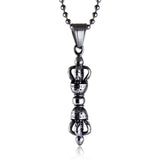 Small Dojre Vajra Stainless Steel Pendant Necklace Hinduism Tibetan Buddhism