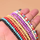 Colorful Evil Eye Beaded Choker Necklace for Women Stainless Steel Chain Pendant