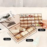 Small Jewelry Box Earrings Necklace Bracelet Partition Transparent