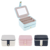 Small Travel Jewelry Box Organizer Display Storage Case