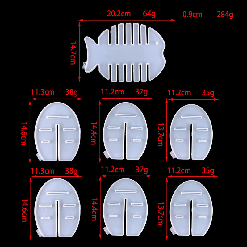 Fish Coaster Silicone Mold DIY Animal Coaster Fish Shaped Cup Pad Set