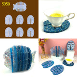 Fish Coaster Silicone Mold DIY Animal Coaster Fish Shaped Cup Pad Set