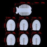 Fish Coaster Silicone Mold DIY Animal Coaster Fish Shaped Cup Pad Set