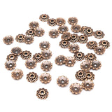 Flower Beads Caps Mix Spacer Beads 100/200pcs Tibetan Silver Plated End Caps