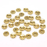 Flower Beads Caps Mix Spacer Beads 100/200pcs Tibetan Silver Plated End Caps