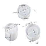 Small Flower Pot Silicone Mold DIY Succulents Concrete Flower Pot Vase Plaster