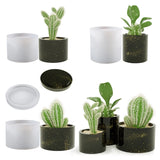 Small Flower Pot Silicone Mold DIY Succulents Concrete Flower Pot Vase Plaster