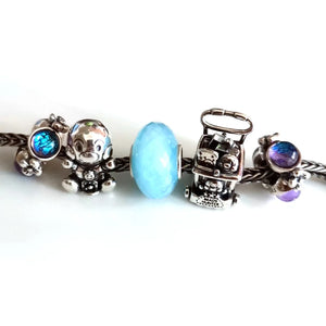 Vintage Flower Charm Silver Bead for Jewelry Making
